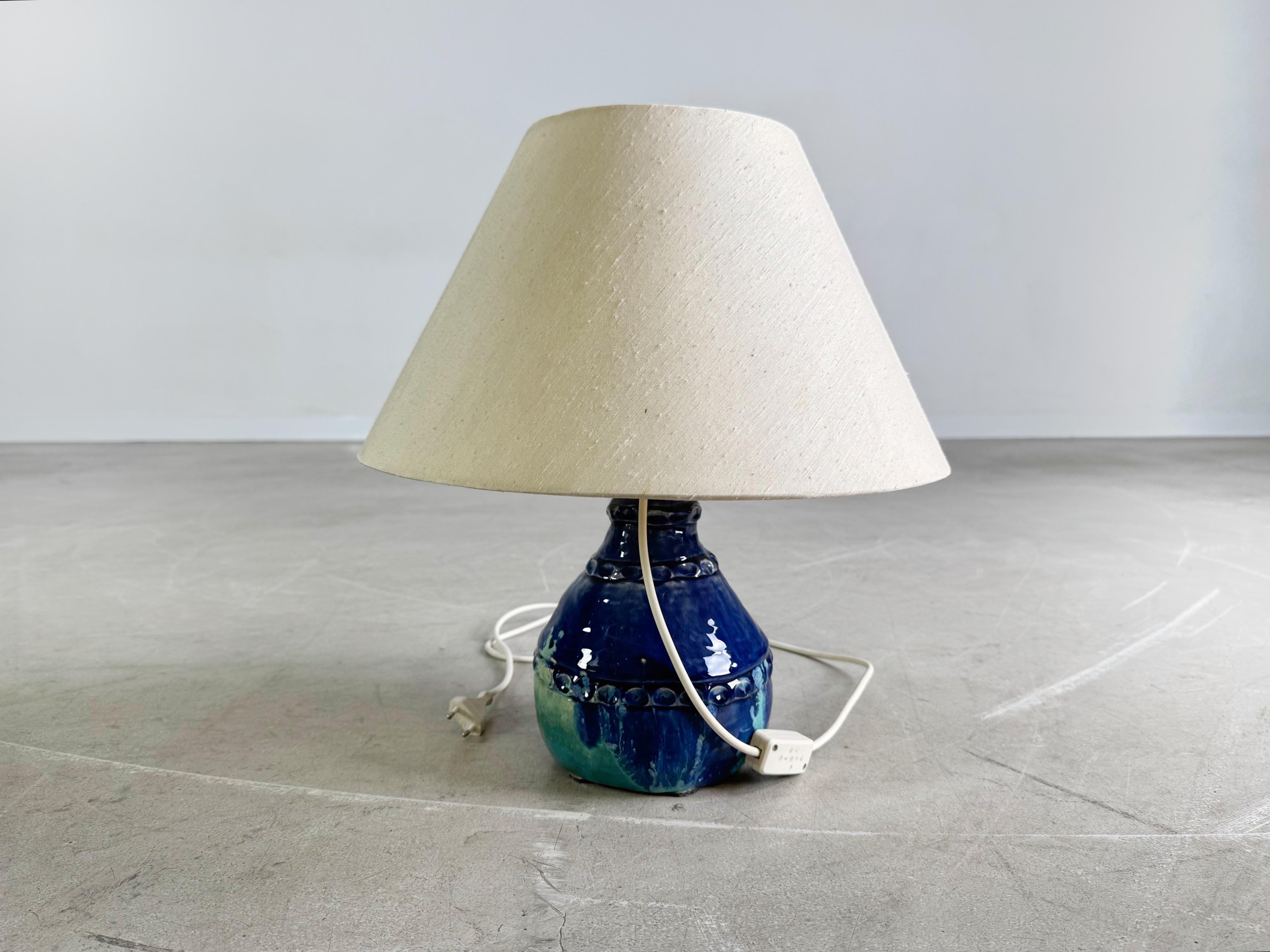 Original Vintage Keramik Tischleuchte Fat Lava Midcentury 1960 en Bueno estado para la venta en Berlin, DE
