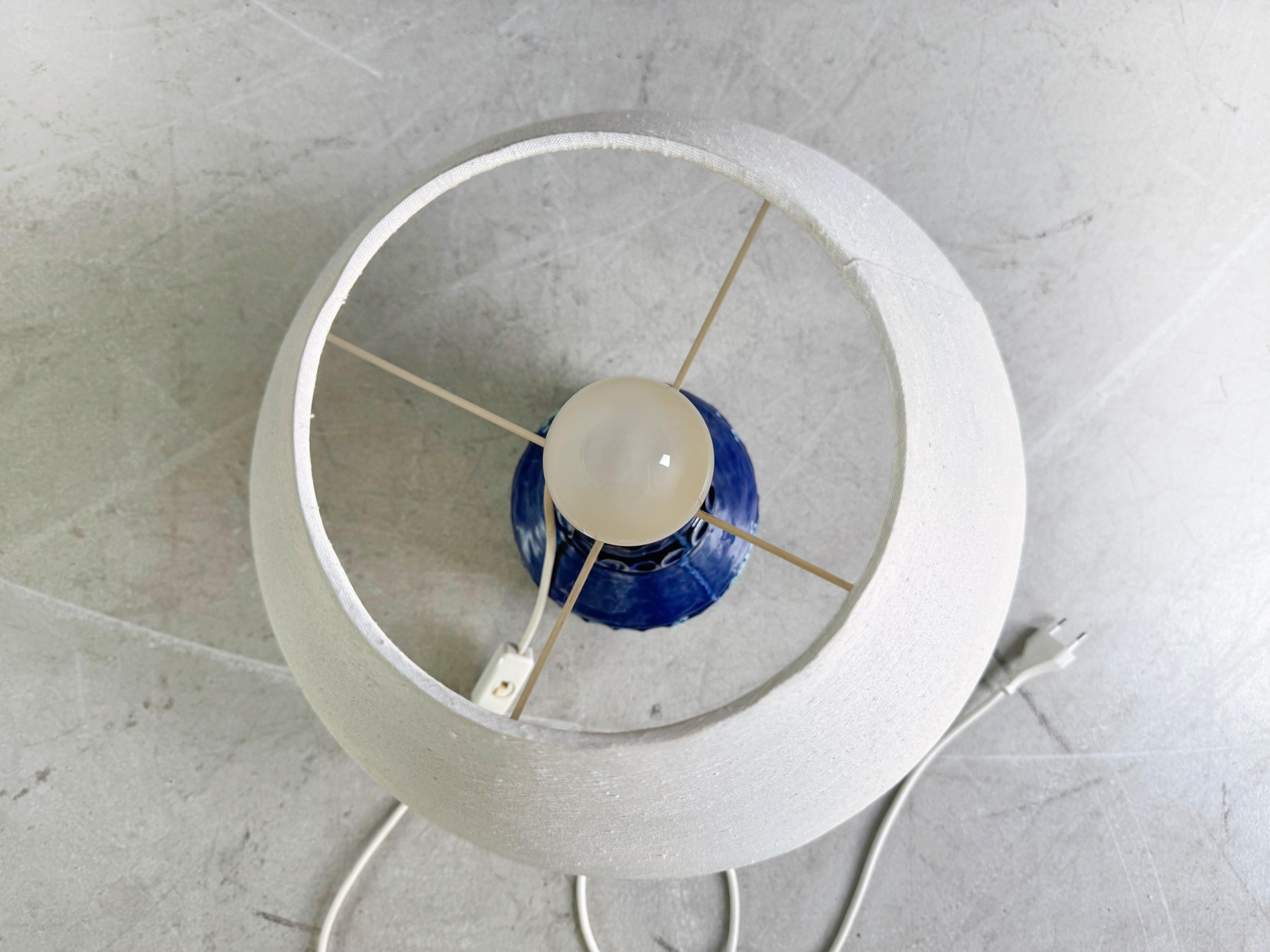Original Vintage Keramik Tischleuchte Fat Lava Midcentury 1960 Cerámico en venta