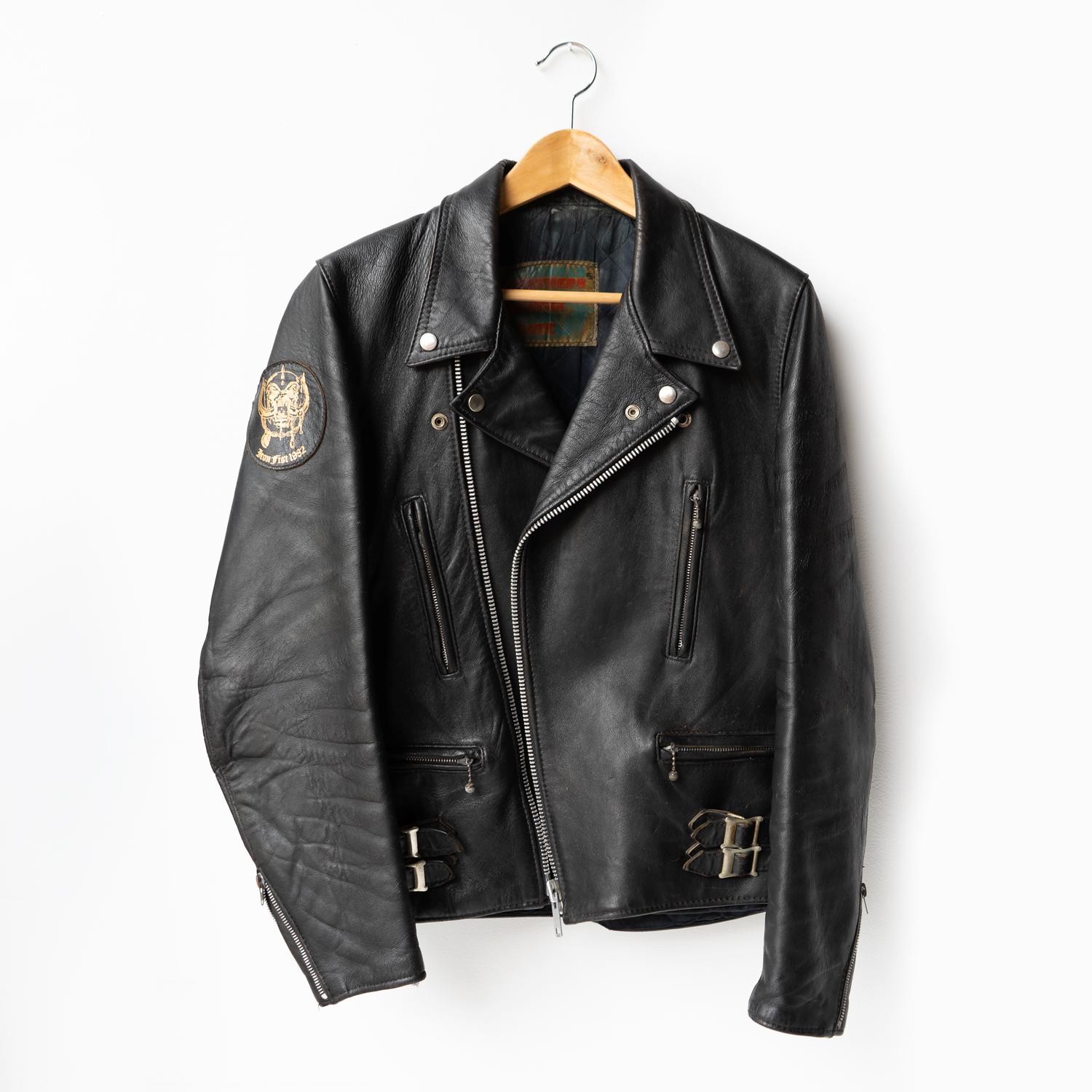 Original Vintage Leather Biker Jacket By Speedman Leathers, Motorhead Tour, 1982 5