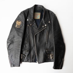 Original Vintage Leather Biker Jacket By Speedman Leathers, Motorhead Tour, 1982