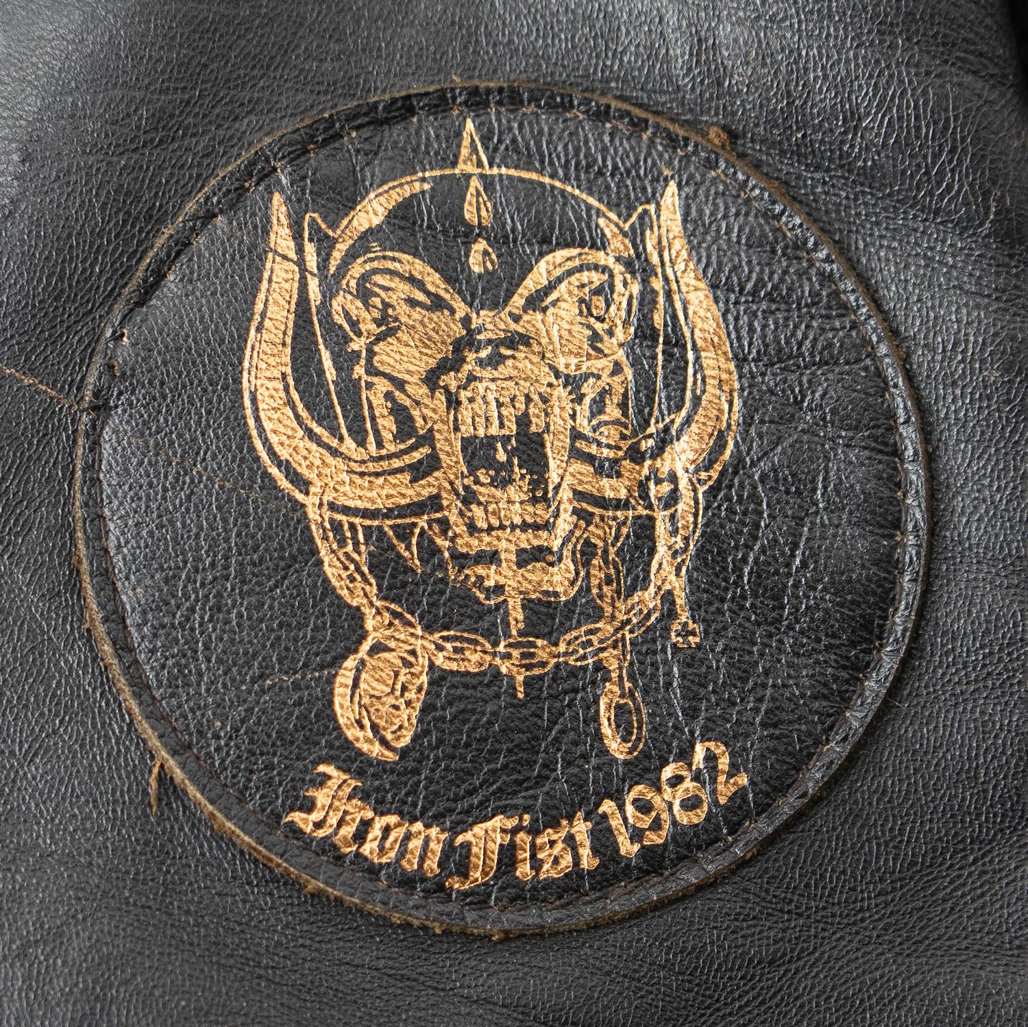 Original Vintage Leather Biker Jacket By Speedman Leathers, Motorhead Tour, 1982 1
