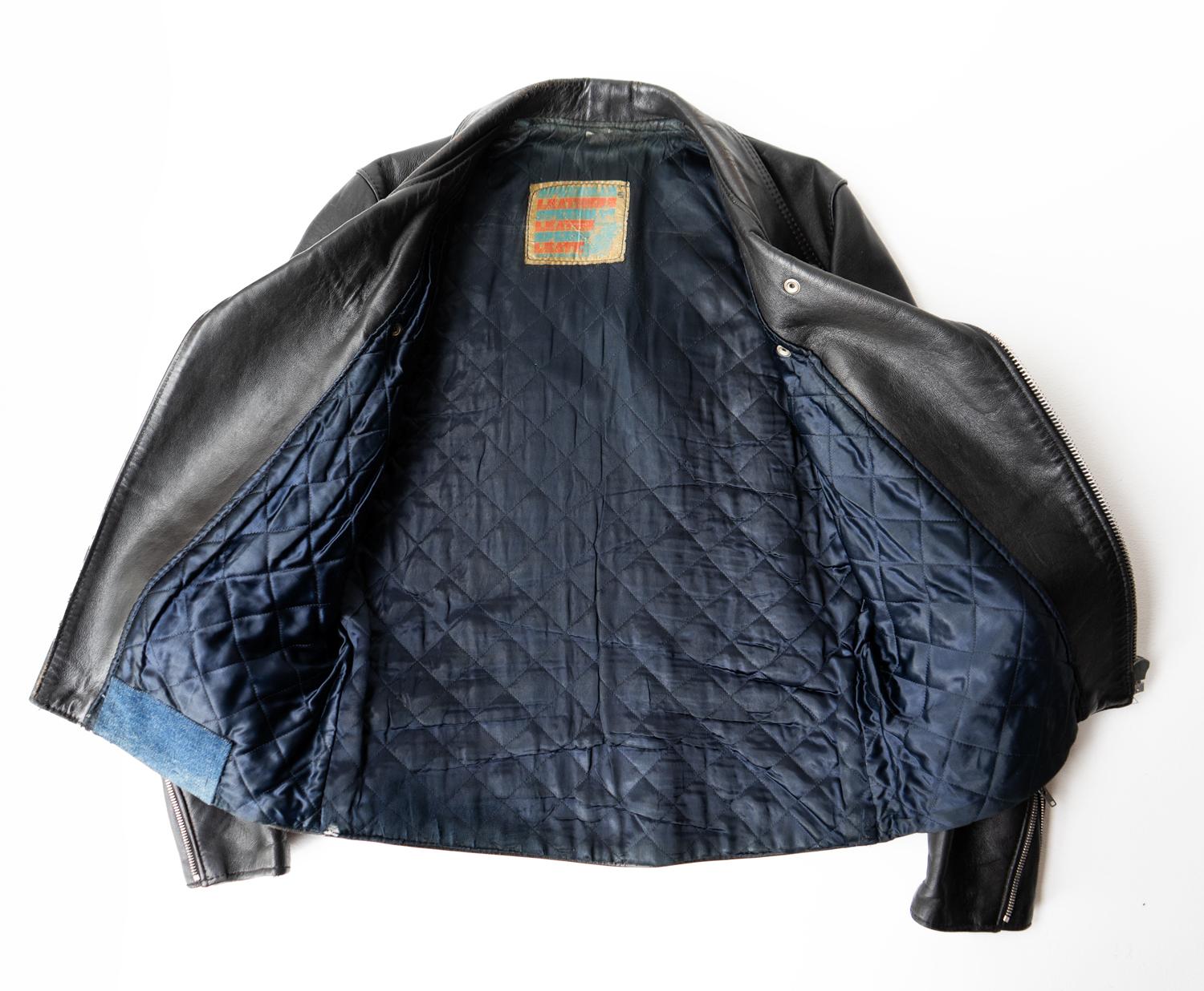 Original Vintage Leather Biker Jacket By Speedman Leathers, Motorhead Tour, 1982 3