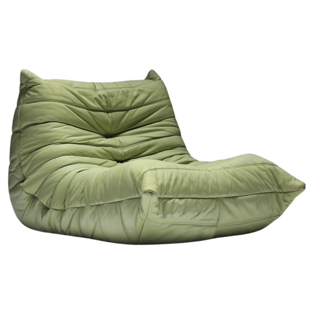 Togo originale in pelle vintage (1978) di Michel Ducaroy per Ligne Roset France