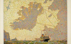 Original Vintage LMS London Midland Scottish Railway Poster 5 Routes To Ireland