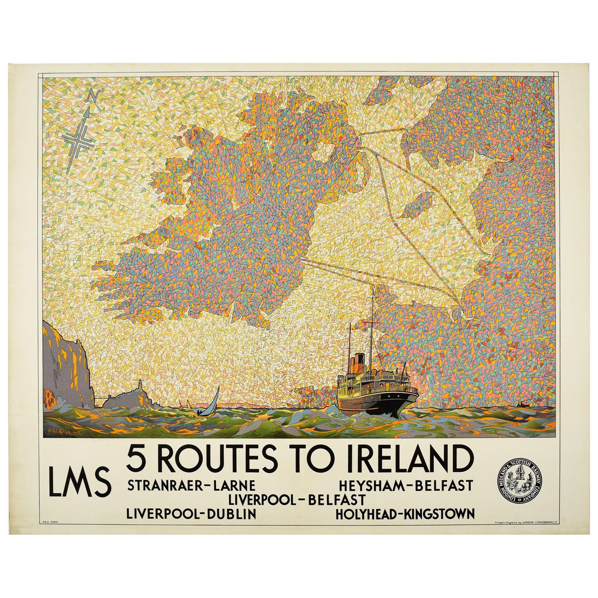 West Highland Line Scotland Scottish Vintage Railway Travel Art Poster Print 