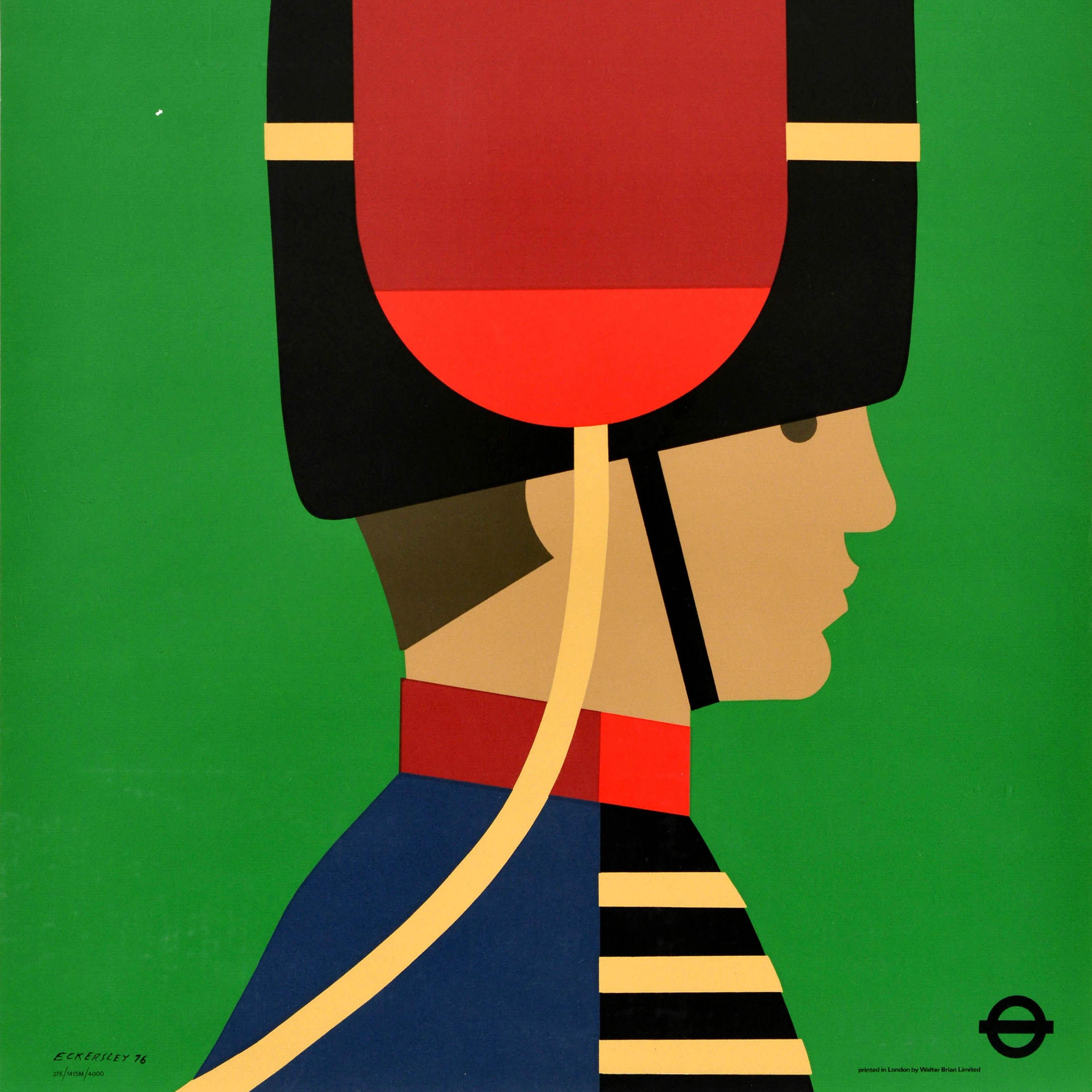 Late 20th Century Original Vintage London Transport Poster Ceremonial London Underground Eckersley