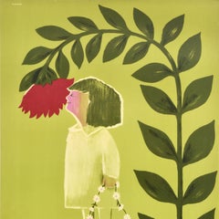 Original Vintage London Transport Poster Kew Gardens Edwin Tatum Flowers