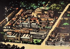 Original Vintage London Transport Poster Museums Kensington Map Fred Taylor Art