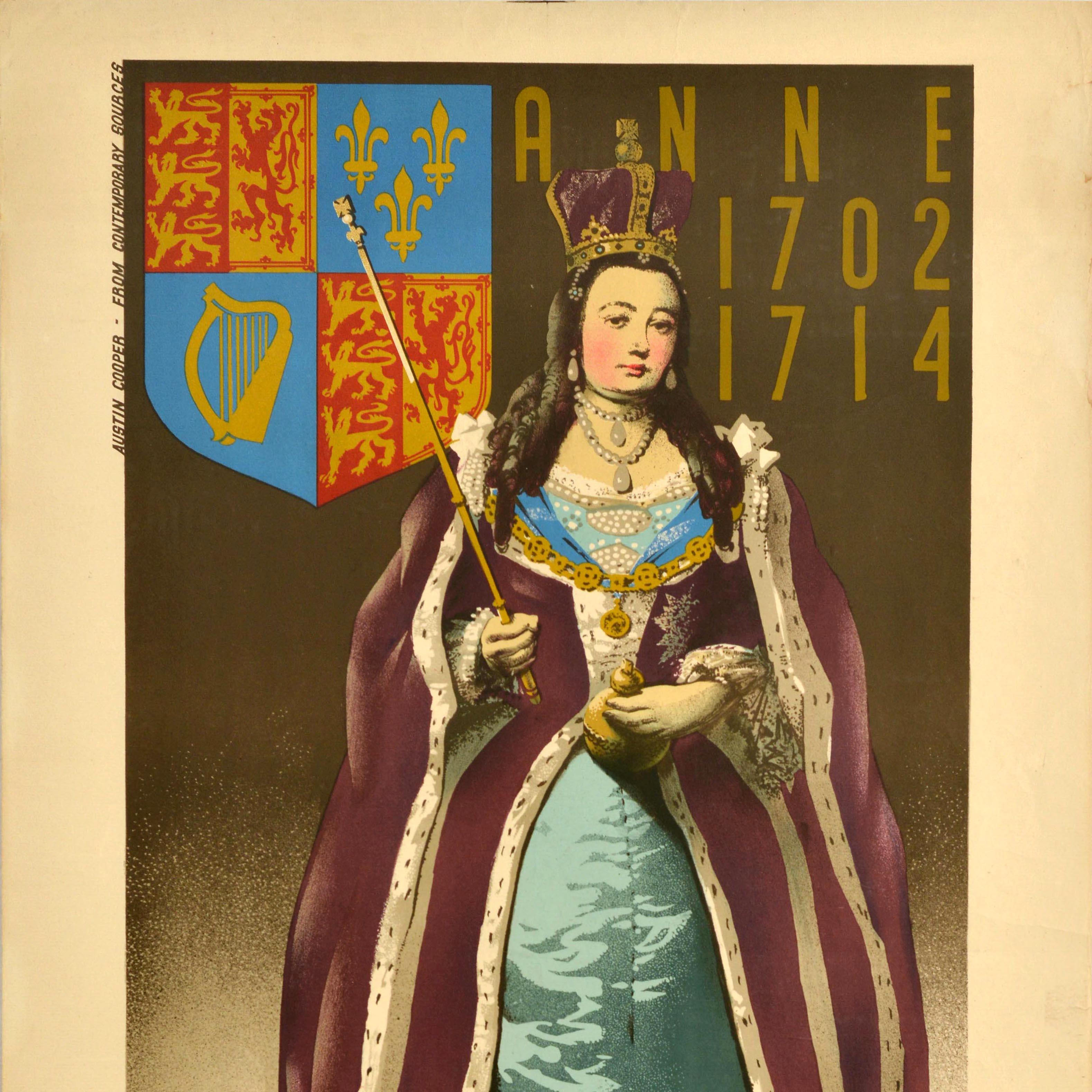 Britannico Poster di viaggio originale d'epoca sui trasporti londinesi Kensington Palace Austin Cooper in vendita