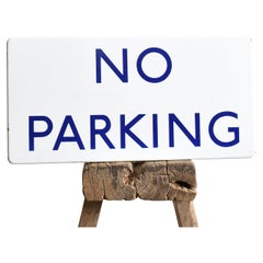 Original Vintage London Underground Enamel Sign – No Parking