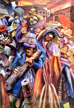 Original Vintage London Underground Poster Brick Lane Clothes Show Mick Rooney