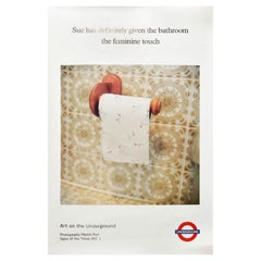 Poster originale d'epoca della metropolitana di Londra Tocco femminile Martin Parr Design Art