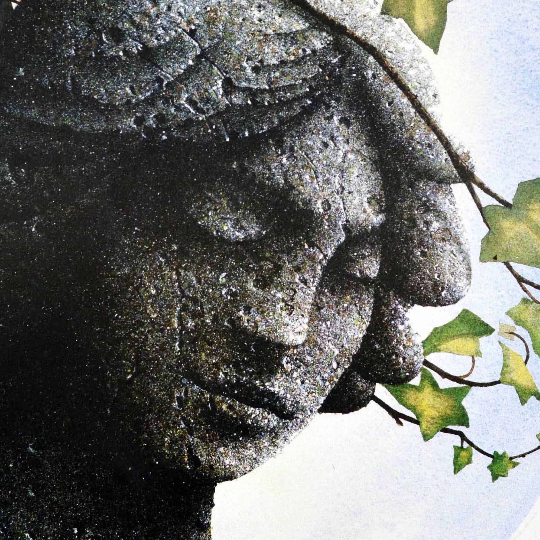 Fine XX secolo Poster originale d'epoca della metropolitana di Londra Cimitero di Highgate Terence Warren in vendita