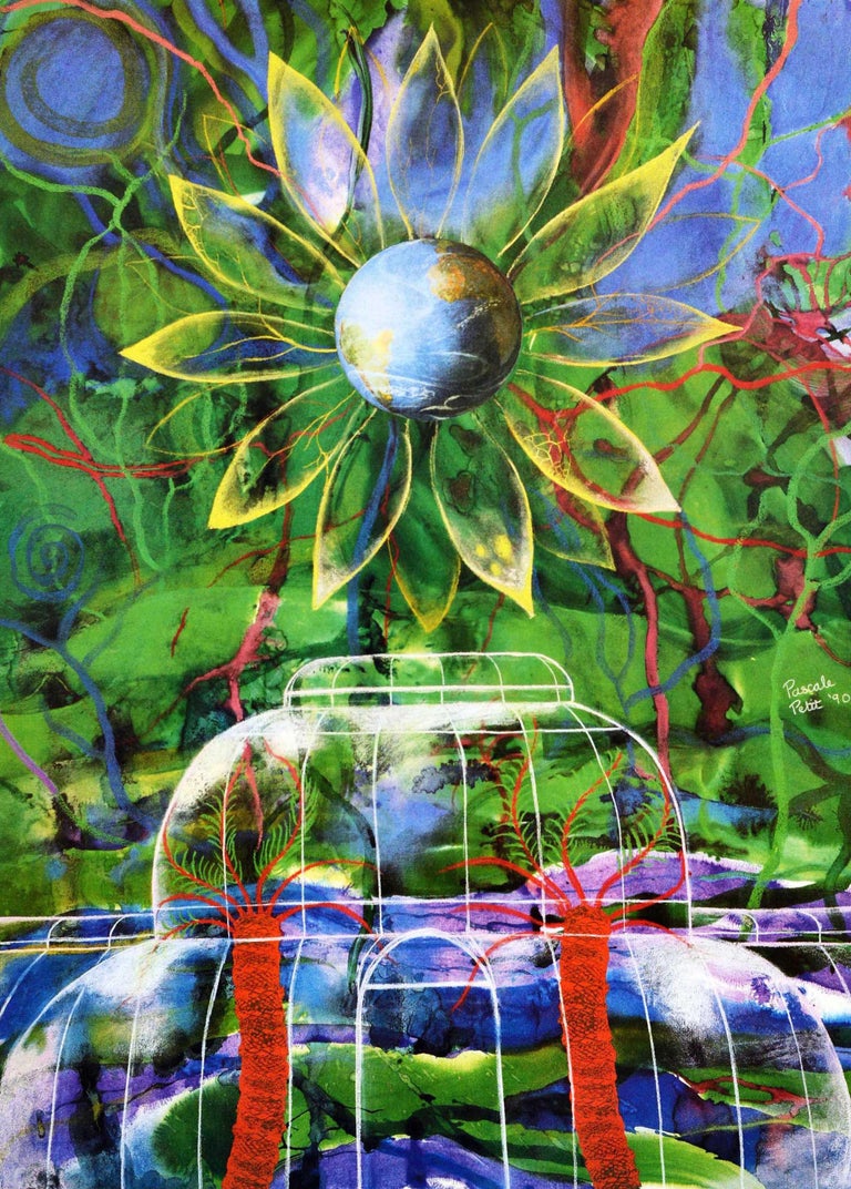 Original Vintage London Underground Poster Kew Gardens Pascale Petit