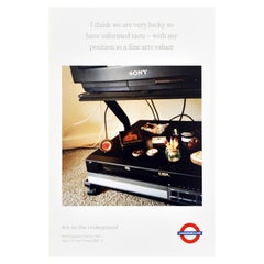 Poster originale d'epoca della metropolitana di Londra LT London Transport Martin Parr VHS