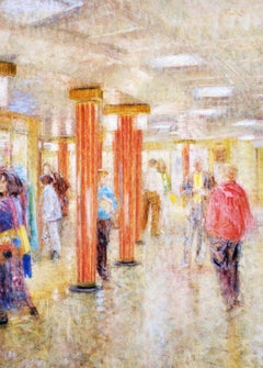 Original Vintage London Underground Poster LT New Piccadilly Circus Rizvi Art