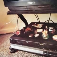 Cartel original vintage del metro de Londres Martin Parr VHS Recorder TV Design