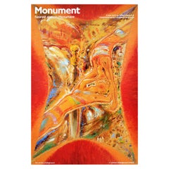 Original Vintage London Underground Poster Monument Column Jeffery Camp Art