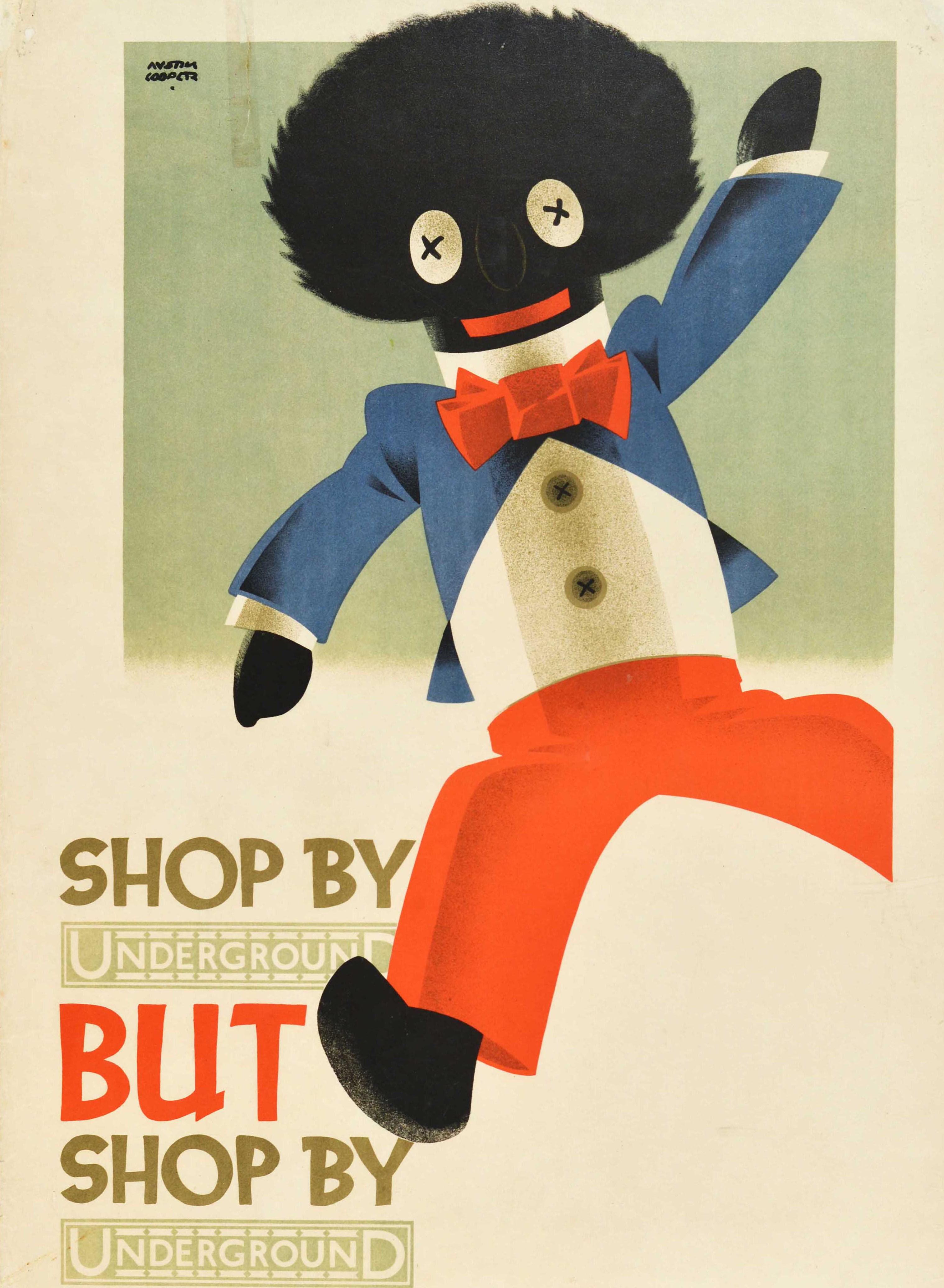 Original Vintage London Underground Poster Shop von Underground Off Peak Travel (Frühes 20. Jahrhundert) im Angebot