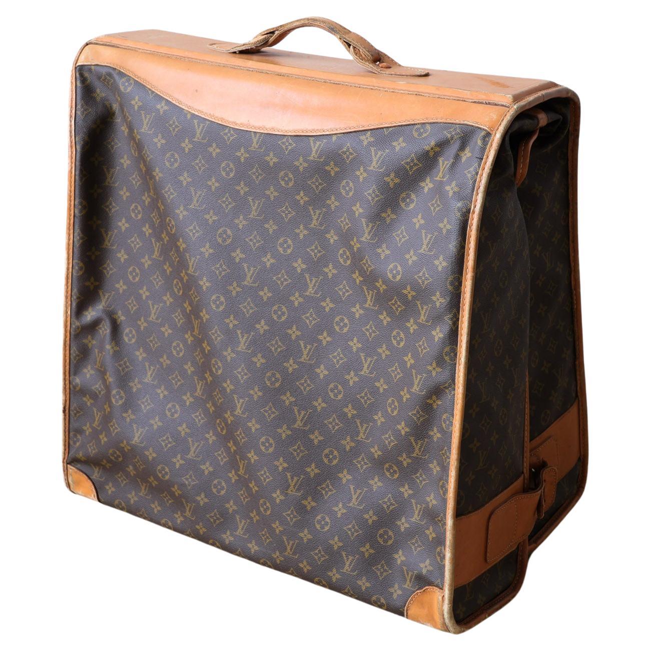 Original Vintage Louis Vuitton Folding Suitcase, from the 1970s For Sale