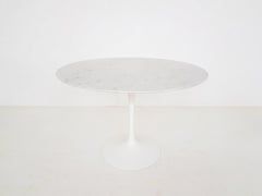 Original Vintage Marble Eero Saarinen Tulip Dining Table for Knoll Int, 1970s