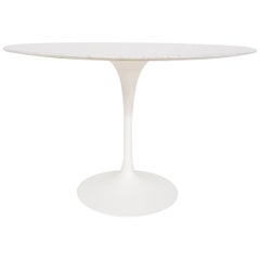Original Vintage Marble Eero Saarinen Tulip Dining Table for Knoll Int, 1970s