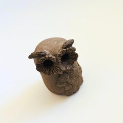 Original Vintage Margaret Hudson Erde Kunst Töpferei Eule