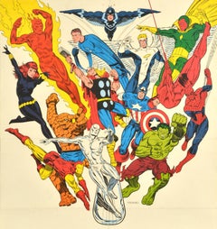 Original Vintage Marvel Comics Poster Foom Stan Lee Jim Steranko Spiderman