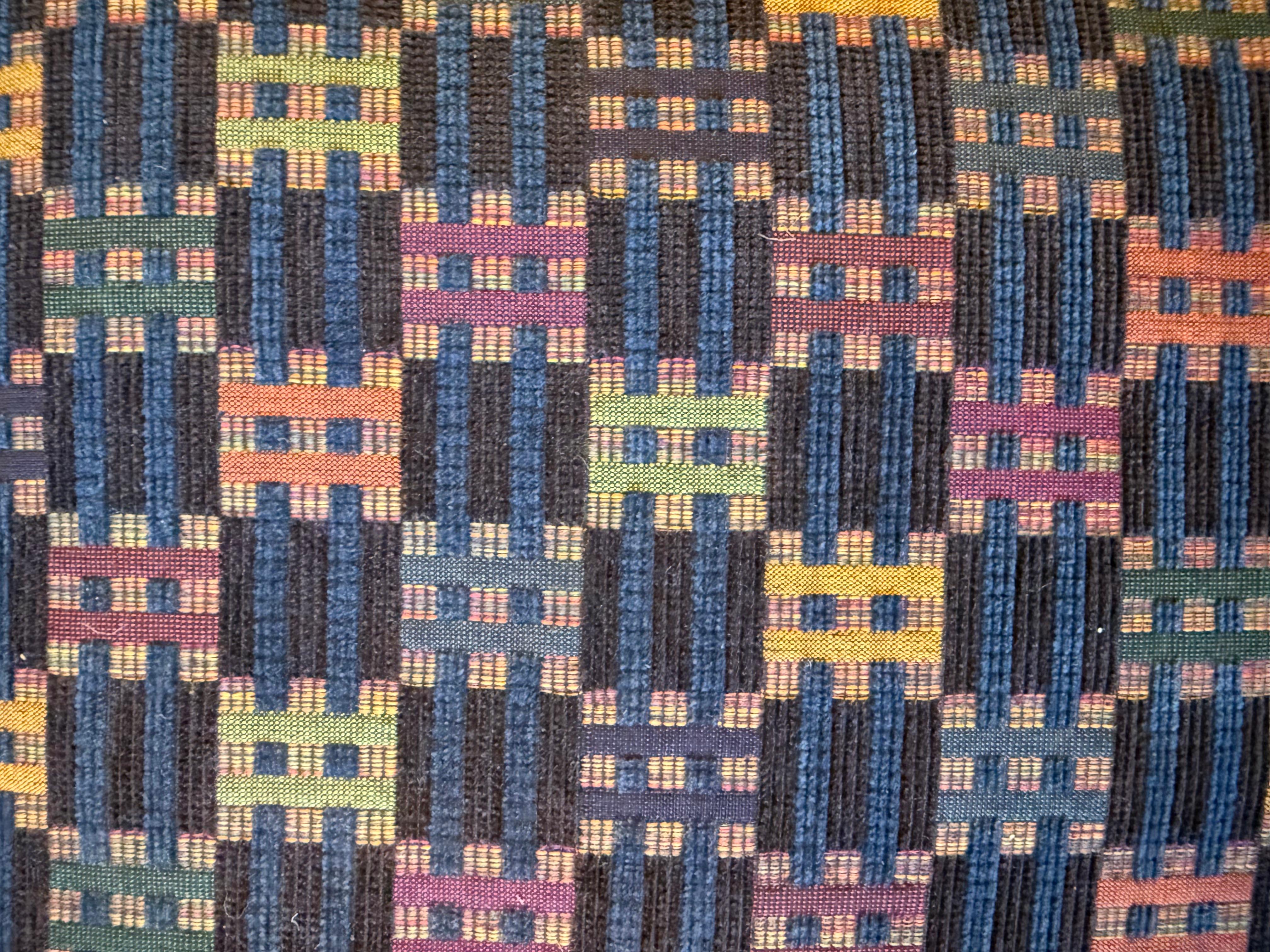 Set di divani a 3 pezzi in tessuto McGuire originale d'epoca in vendita 4