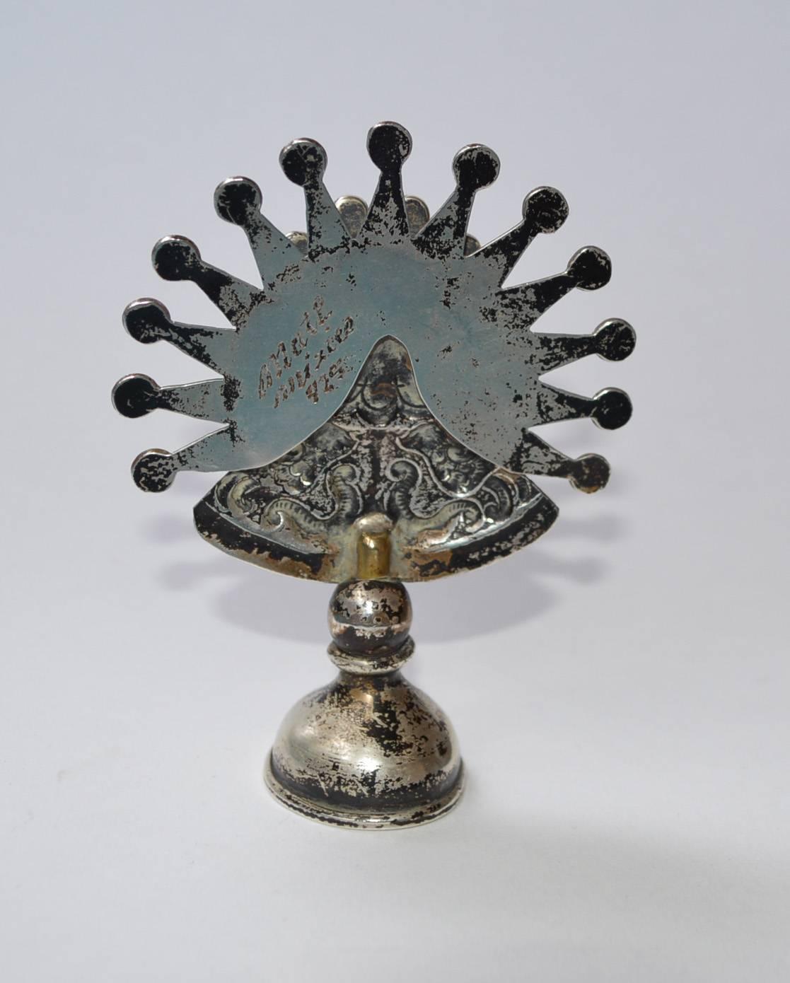 Original Vintage Mexican Silver Candeleria Silver Virgin Matilde Poulat Matl In Good Condition In London, GB