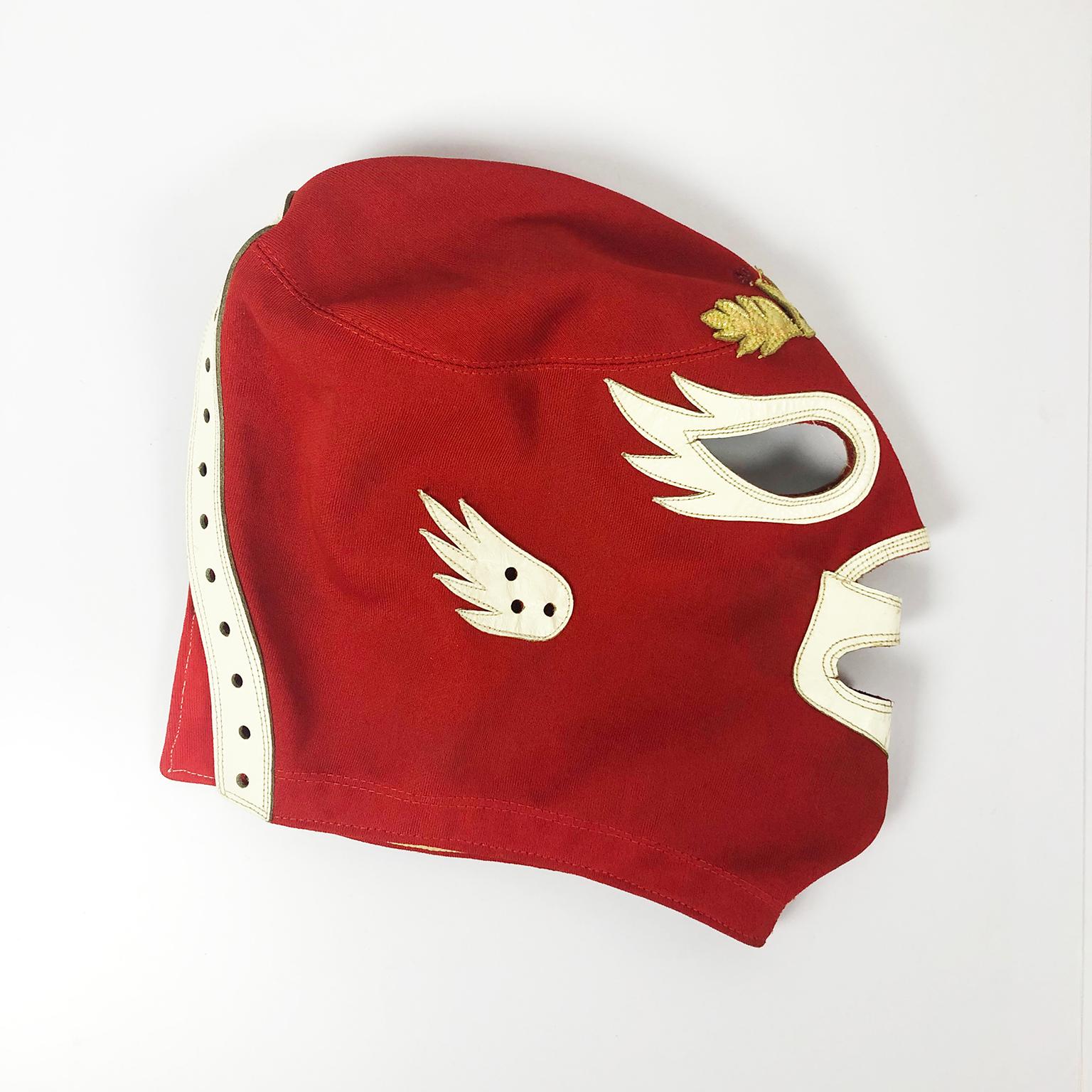 We offer this rare Original Mexican Wrestling Mask made in Mexico by one of the first families of mask making Ranulfo Lopez, M E Hijo. They have the right size and molds to all early lucha libre stars. Ranulfo was Santos personal mask maker for many