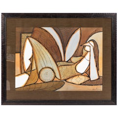 Original Vintage Mixed-Media Art Work by Nastasia