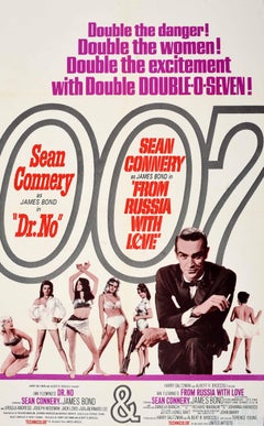 Original Vintage Movie Poster 007 James Bond Dr No From Russia With Love Connery
