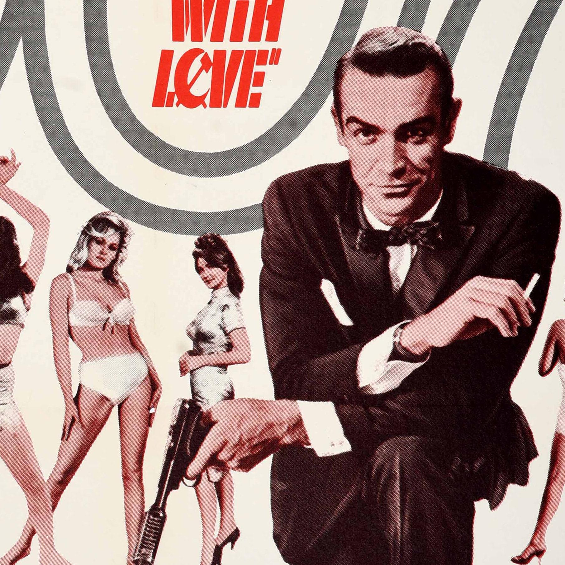 Metà XX secolo Poster cinematografico originale d'epoca 007 James Bond Dr No Dalla Russia con amore Connery in vendita