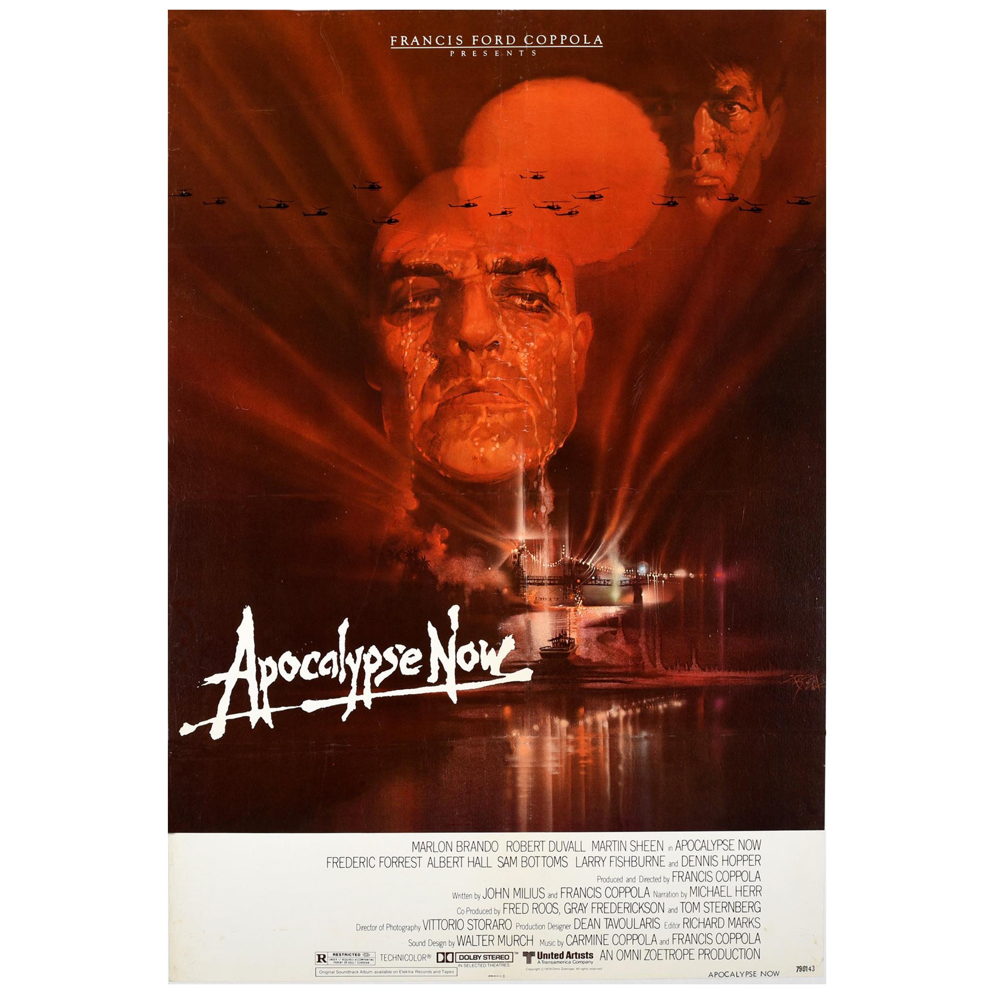 Original Vintage Movie Poster Apocalypse Now Vietnam War Sheen Brando Coppola US