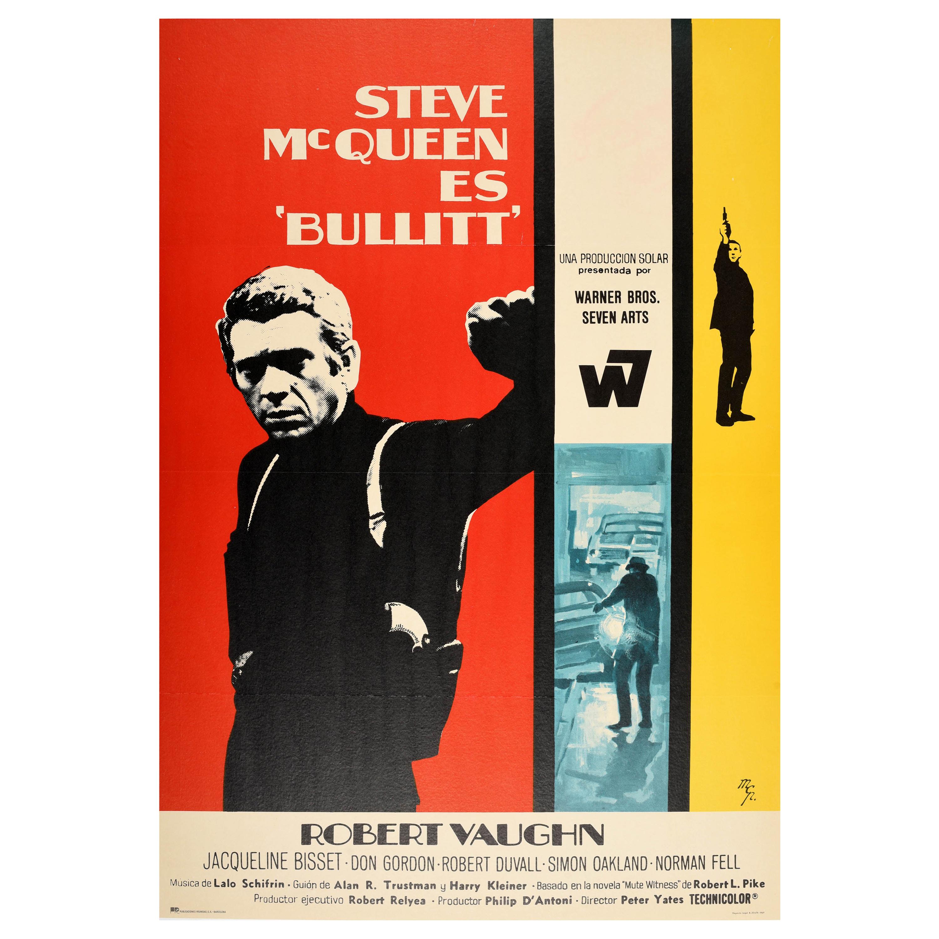 Bullitt Movie Poster 2" X 3" Fridge Locker Magnet Steve McQueen 