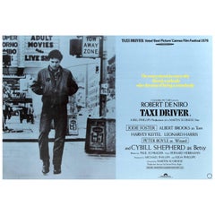 Original Vintage Movie Poster for the Film Taxi Driver Starring Robert De Niro