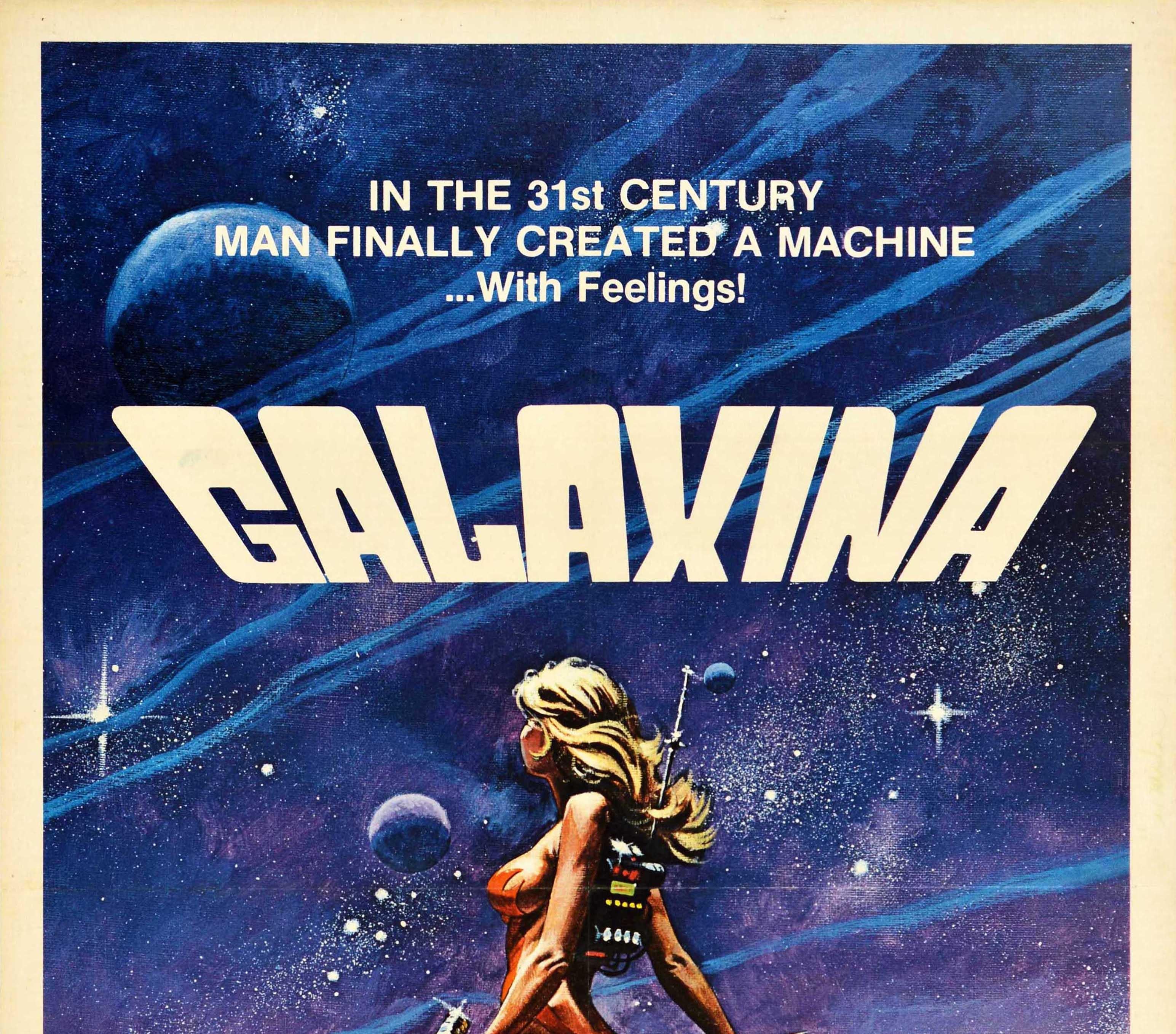Original Vintage Movie Poster Galaxina American Science Fiction Scifi Space In Good Condition In London, GB