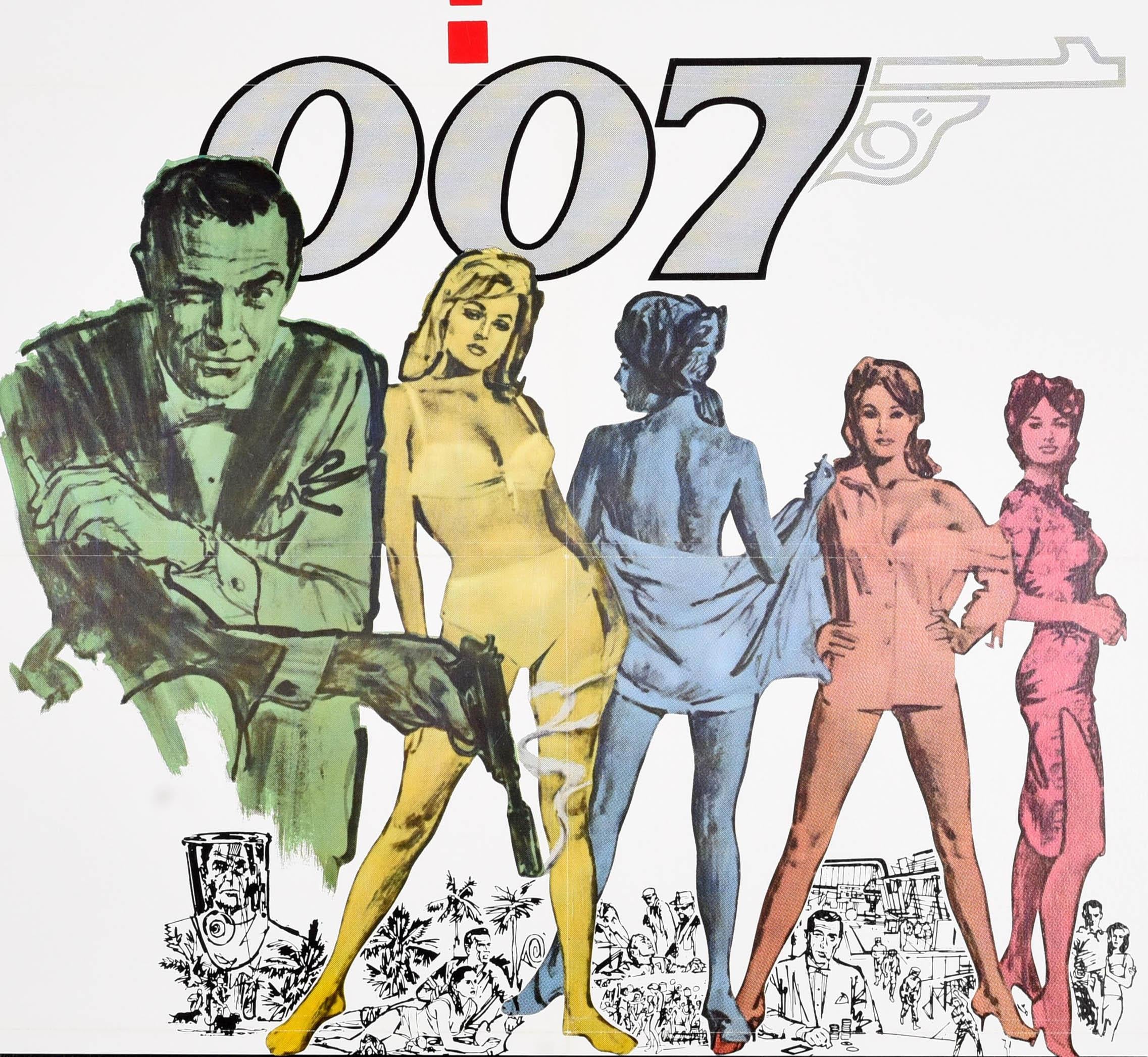 Fine XX secolo Poster cinematografico originale d'epoca David James Bond Dr No Mitchell Hooks David Mitchell in vendita