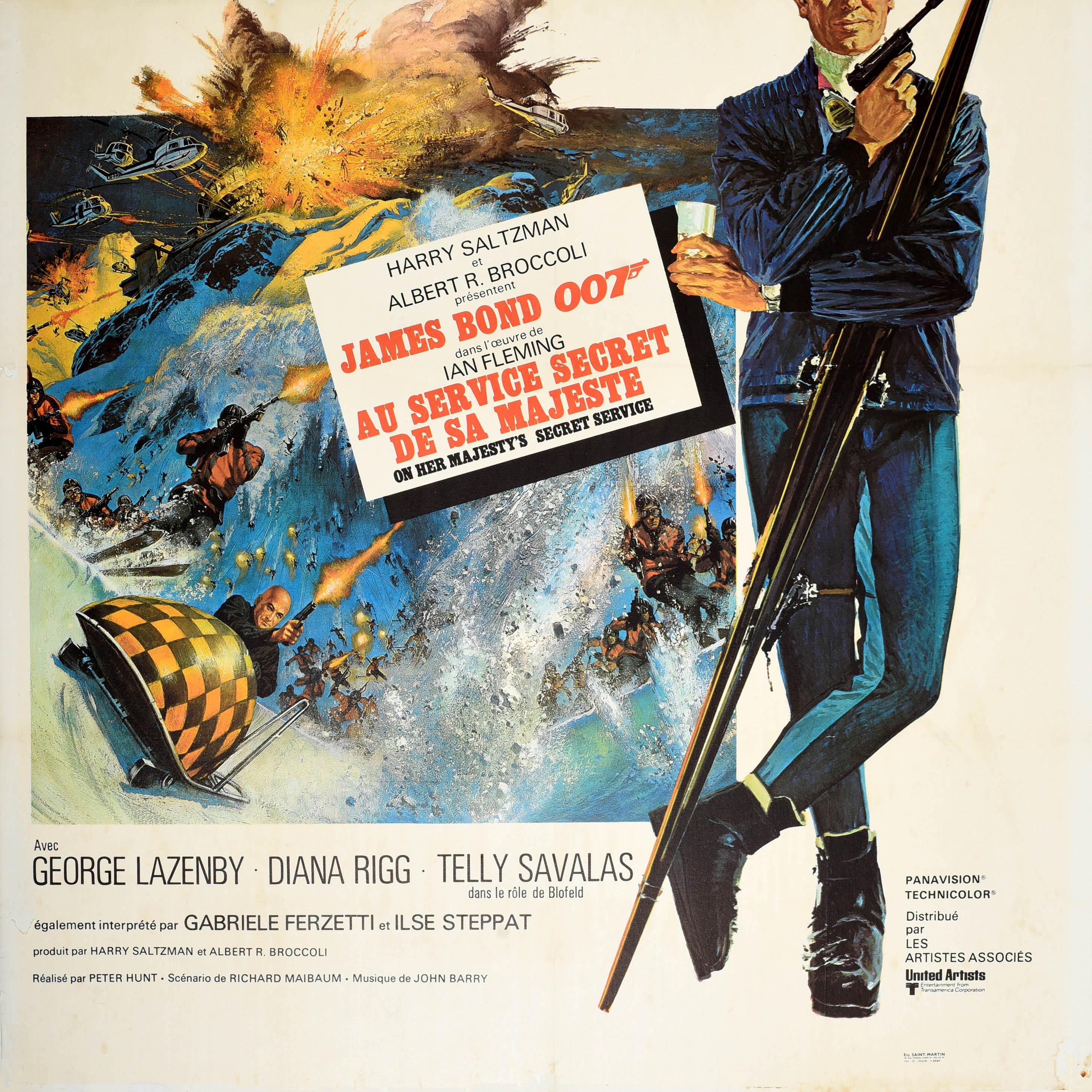 Original-Vintage-Filmplakat James Bond On Her Majesty's Secret Service 007, James Bond im Zustand „Gut“ im Angebot in London, GB