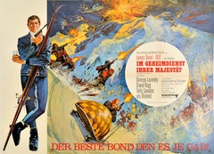 Original Vintage Movie Poster James Bond On Her Majesty's Secret Service German