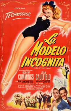 Original Vintage Movie Poster La Modelo Incognita Girl Of The Year Petty Girl