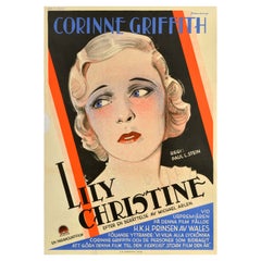 Original Vintage Movie Poster Lily Christine Corinne Griffith Prince Of Wales