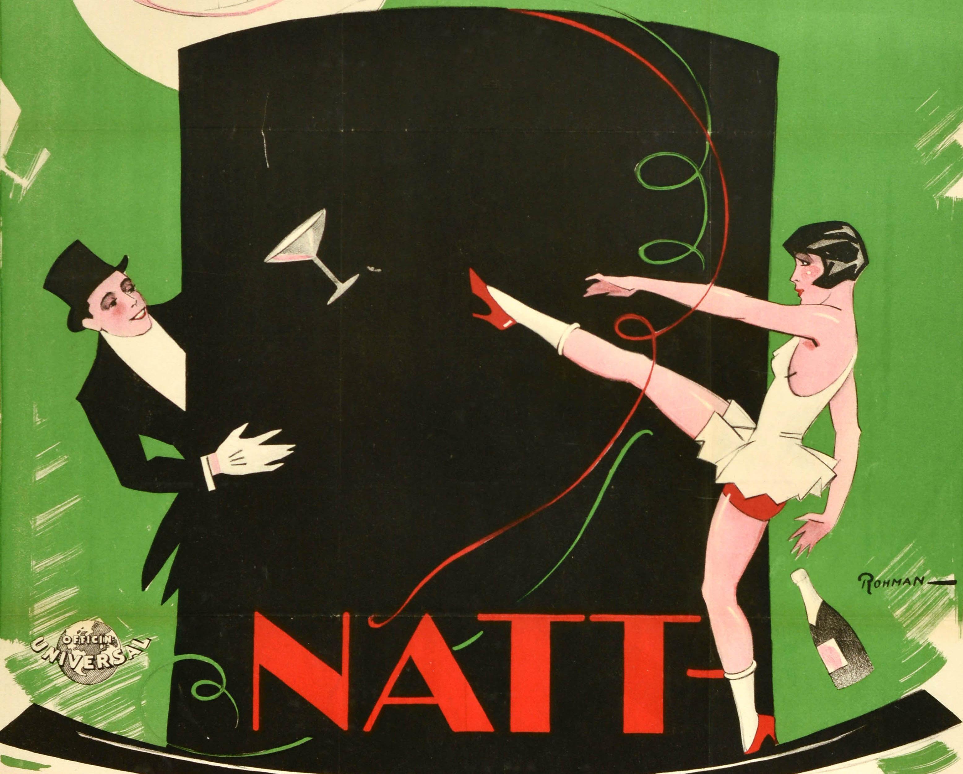 Inizio XX secolo Poster cinematografico originale d'epoca Natt Kamraten L'uccello della notte Reginald Denny Svezia in vendita