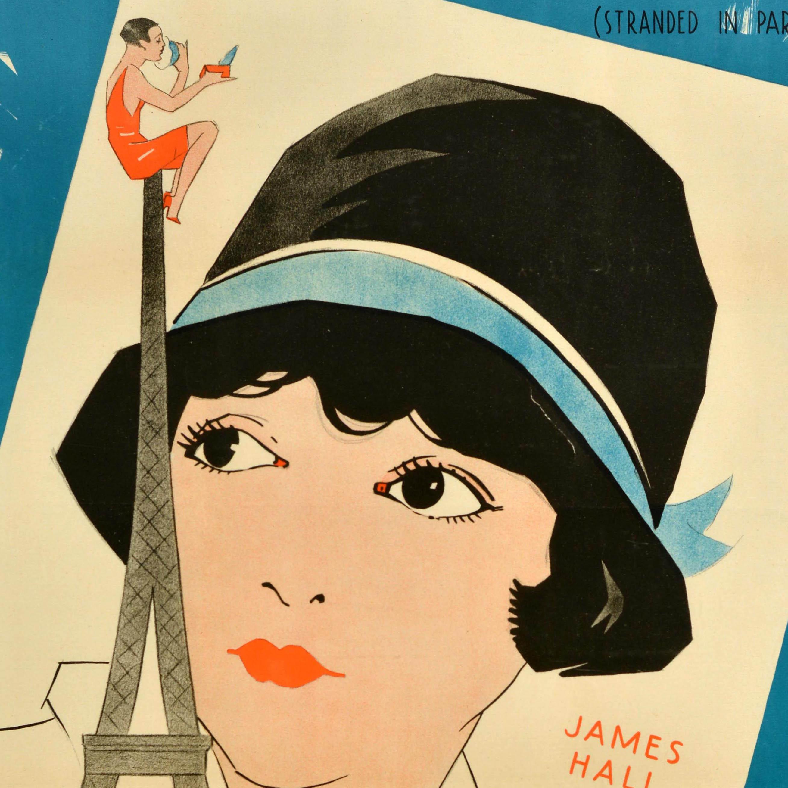 Original Vintage Film Poster Paris Erluft Gestrandet In Paris Bebe Daniels (Frühes 20. Jahrhundert) im Angebot