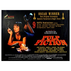 Original Vintage Film Poster Pulp Fiction Quentin Tarantino Oscars Bafta Cannes