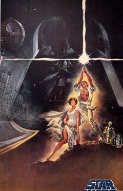 Original Vintage Movie Poster Star Wars Saga Episode IV A New Hope Tom Jung