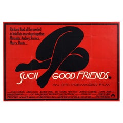 Poster cinematografico originale d'epoca di "Buoni amici" Preminger Gould Saul Bass Art