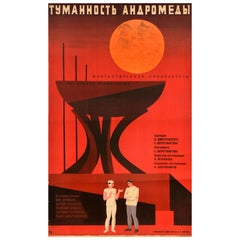 Original Vintage Movie Poster The Andromeda Nebula Soviet SciFi Space USSR