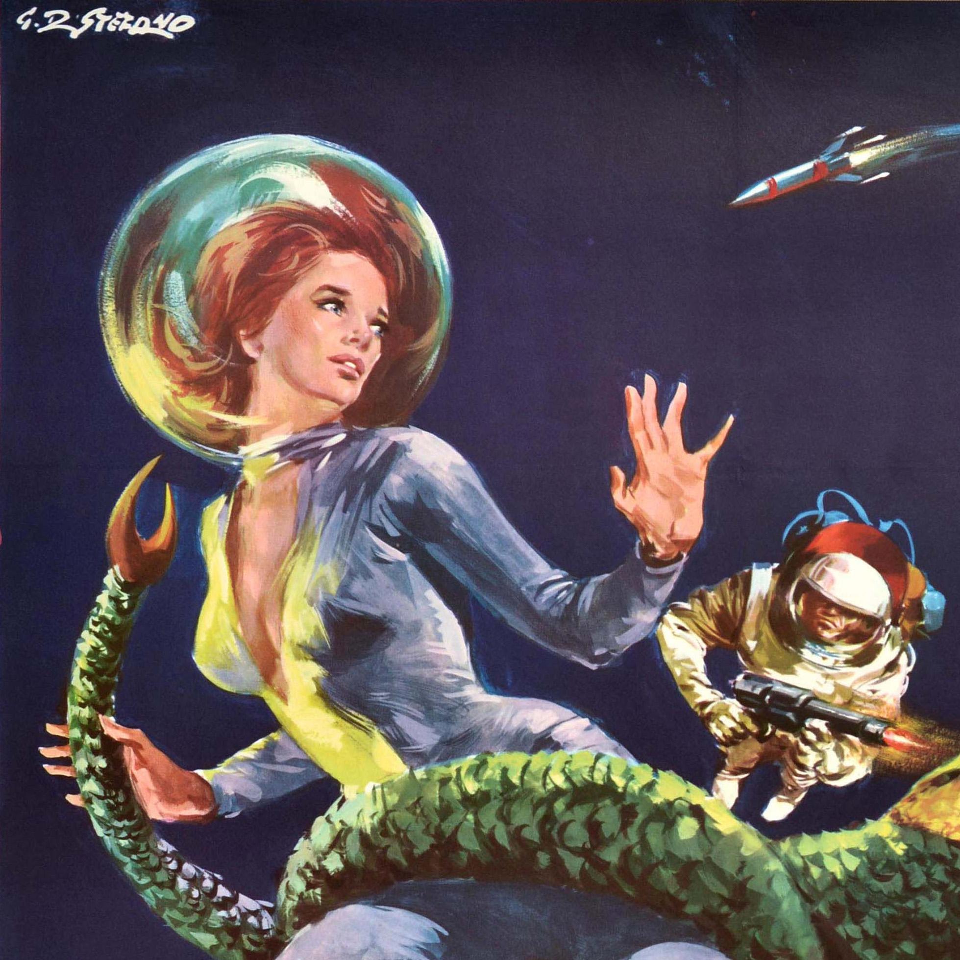 Metà XX secolo Poster cinematografico originale d'epoca The Green Slime Il Fango Verde Film Horror SciFi in vendita